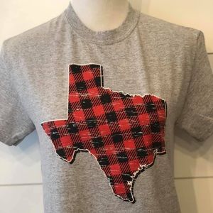 Texas Buffalo plaid Short sleeve T-shirt ❤️Sale